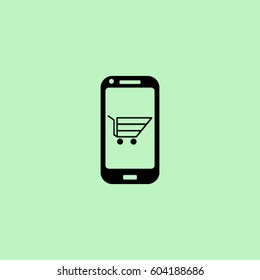 Smartphone icon, ecommerce vector illustration