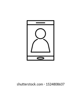 Smartphone icon. Element of head hunting icon