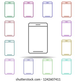 smartphone icon. Elements of data secutity in multi color style icons. Simple icon for websites, web design, mobile app, info graphics