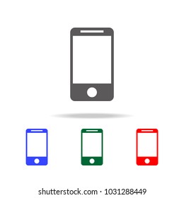 smartphone icon. Elements in multi colored icons for mobile concept and web apps. Icons for website design and development, app development on white background