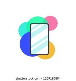Smartphone icon flat design