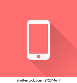 icono de smartphone, diseño plano 