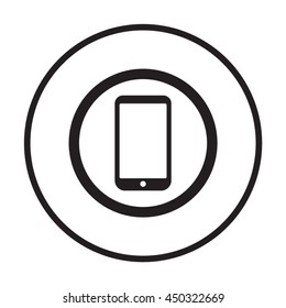 Smartphone  icon. Flat design.  