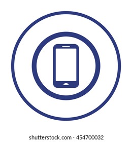 Smartphone  icon. Flat design.  