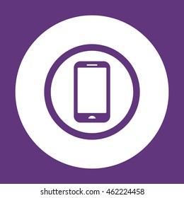 Smartphone  icon. Flat design.  