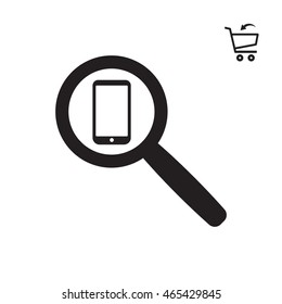 Smartphone  icon. Flat design.  