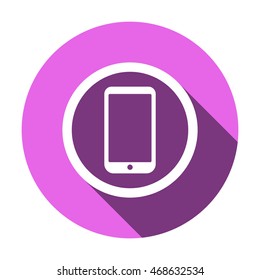 Smartphone  icon. Flat design.  