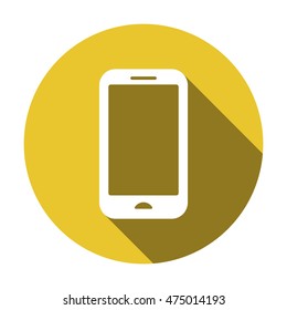 Smartphone  icon. Flat design.