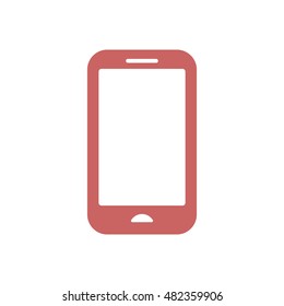 Smartphone  icon. Flat design.