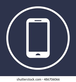 Smartphone  icon. Flat design.