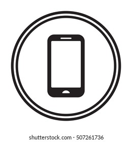Smartphone  icon. Flat design.