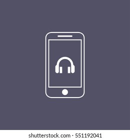 smartphone icon. flat design