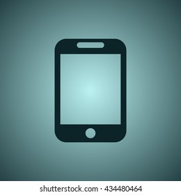 Smartphone Icon, flat design style