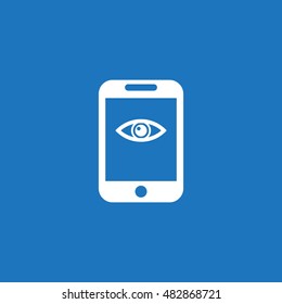 Smartphone Icon, flat design style
