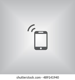 Smartphone Icon, flat design style