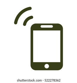 Smartphone Icon, flat design style
