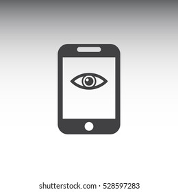Smartphone Icon, flat design style