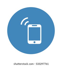 Smartphone Icon, flat design style