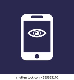 Smartphone Icon, flat design style