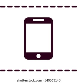 Smartphone Icon, flat design style
