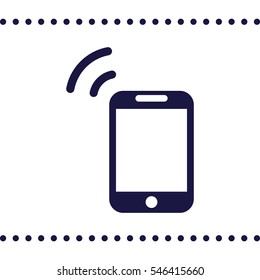 Smartphone Icon, flat design style
