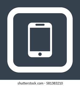 Smartphone Icon, flat design style