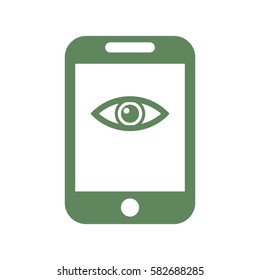 Smartphone Icon, flat design style