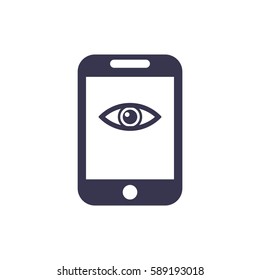 Smartphone Icon, flat design style