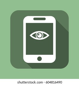 Smartphone Icon, flat design style