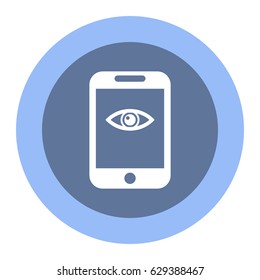 Smartphone Icon, flat design style