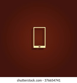 Smartphone icon. Flat illustration.