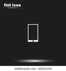 Smartphone icon. Flat illustration.