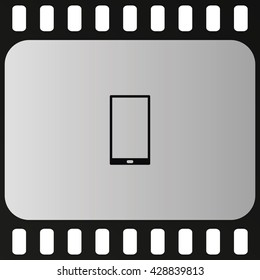 Smartphone icon. Flat illustration.