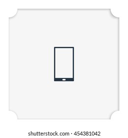 Smartphone icon. Flat illustration.