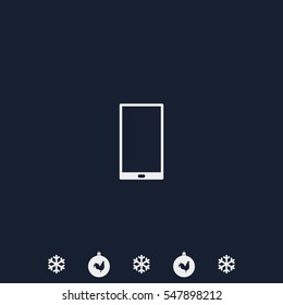 Smartphone icon. Flat illustration.