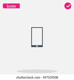 Smartphone icon. Flat illustration.