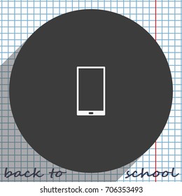 Smartphone icon. Flat illustration.