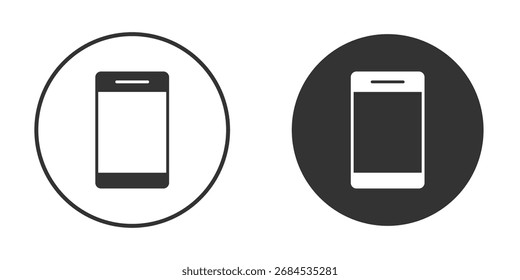 Smartphone-Symbol flach. Illustration, Symbol für einzelne Vektorzeichen