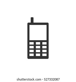 Smartphone icon flat. Illustration isolated vector sign symbol