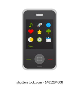 smartphone icon. flat illustration of smartphone vector icon. smartphone sign symbol