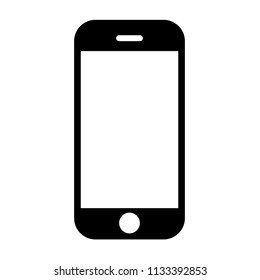 smartphone icon, flat mobile phone vector icon, display devaice icon isolated on white background, technology icon vector, 