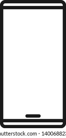 Smartphone icon in flat style. Mobile phone symbol design illustration
