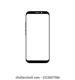 Smartphone icon in flat style. Mobile phone symbol for your web site design, logo, app, UI Vector