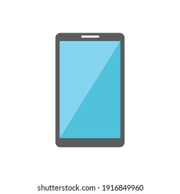 Smartphone icon in flat style. Mobile phone symbol for your web site design, logo, app, UI Vector