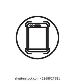 Icono de Smartphone de estilo plano. Ilustración vectorial de teléfono móvil sobre fondo aislado blanco. Concepto de negocios de smartphone.
