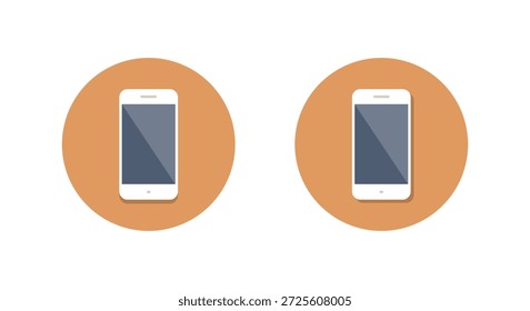 Icono de teléfono inteligente en estilo plano. Símbolo de interfaz de dispositivo móvil. Signo de la tecnología del teléfono móvil