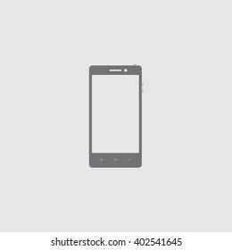 Smartphone icon. Flat style smartphone vector illustration. Smart phone sign for web design.