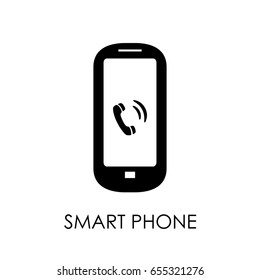 Smartphone icon. Flat style smartphone vector illustration. Smart phone sign.