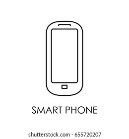 Smartphone icon. Flat style smartphone vector illustration. Smart phone sign.