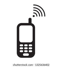 Smartphone icon flat trendy logo template